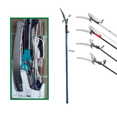 OEM Υποστηρίζεται 2.8M Pole Tree Pruners με τηλεσκοπικό μεταλλικό χερούλι και chrome plating finish